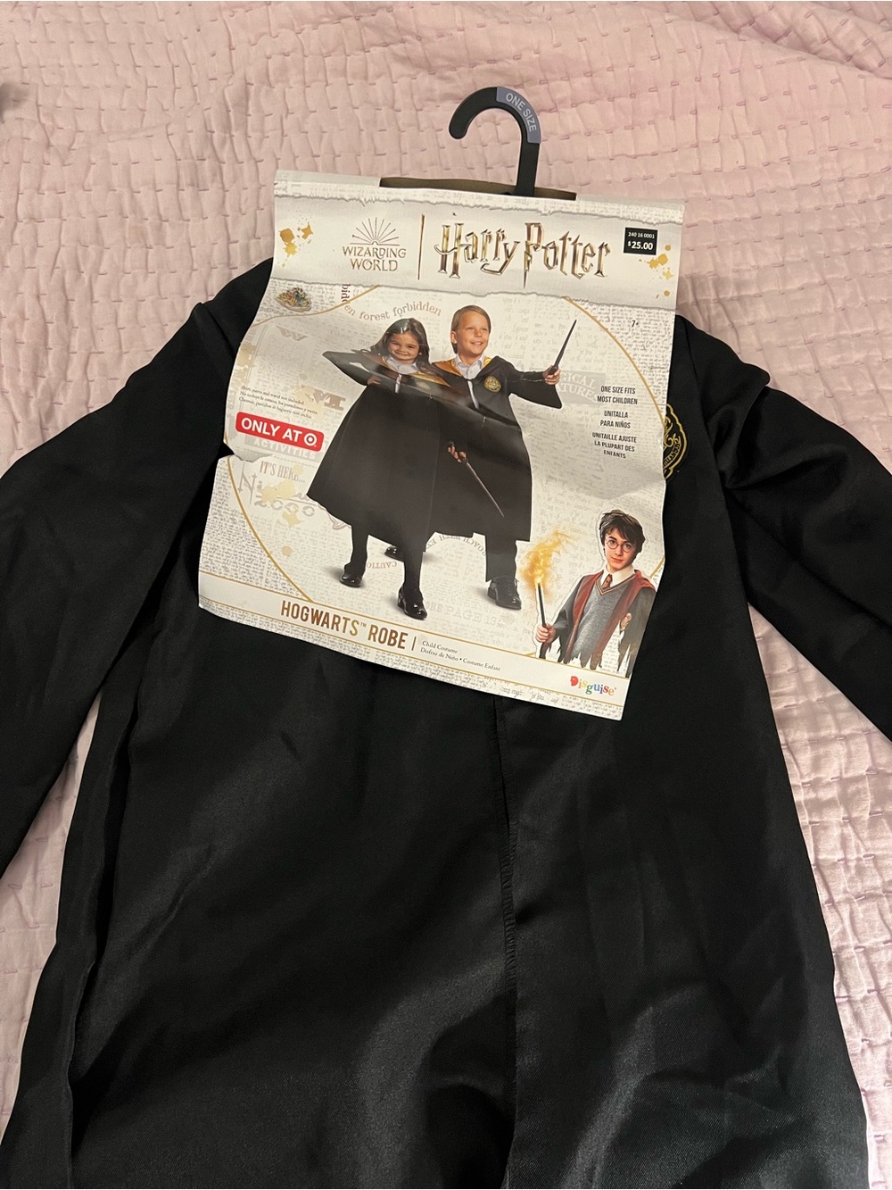 Harry Potter Hogwarts Black Kids Robe One Size